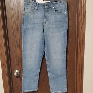Ella Moss Womens High Rise Slim Straight Ankle Jeans Size 10 / 30